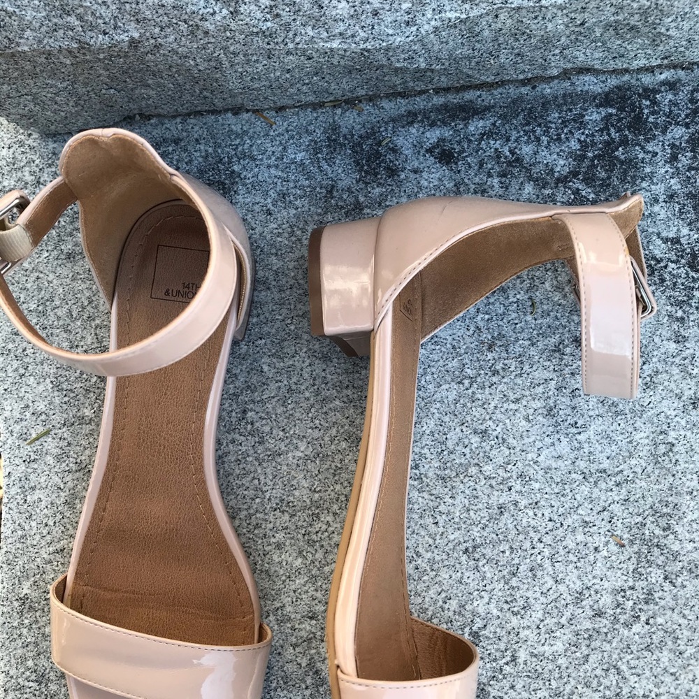 Cream sandals